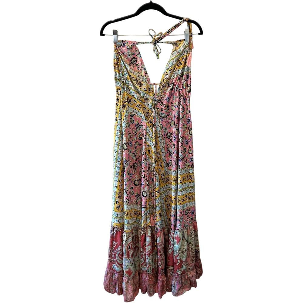 Karma Highway Boho Patchwork Halter Maxi Dress One Size